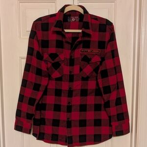 Intense Gunny Red/ Black Flannel Shirt